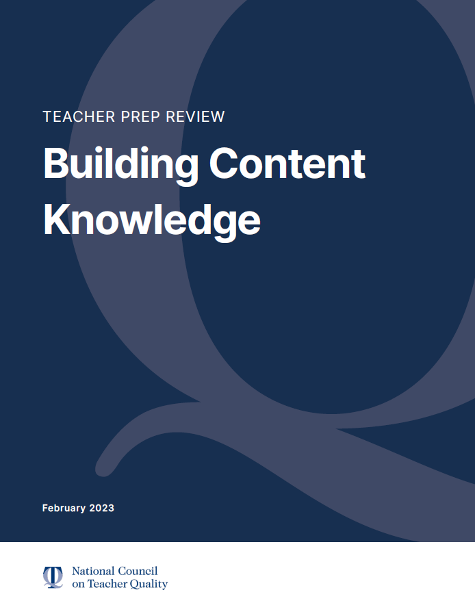 Teacher Prep Review: Building Content Knowledge (2023)