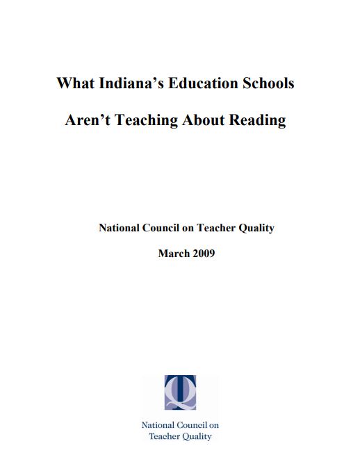 What Indiana's Education Schools Aren't Teaching About Reading